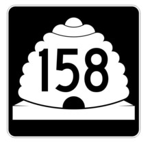 Utah State Highway 158 Sticker Decal R5480 Highway Route Sign - £1.15 GBP+