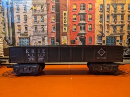 Marx Trains Used  #51170/05572  Plastic Deluxe ERIE Gondola Car  Black  - $11.00