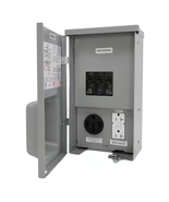60 Amp RV Panel Outlet with 50 Amp Receptacle, Breakers and GFCI Duplex - $187.22