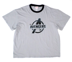 The Avengers Movie Ringer Neck Sleepwear T-Shirt Marvel Comic Superhero ... - $11.88