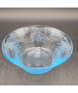 Vintage c.1940s Fostoria JUNE Azure Blue Dessert Berry Finger Bowl 4.5&quot; - $30.45 CAD