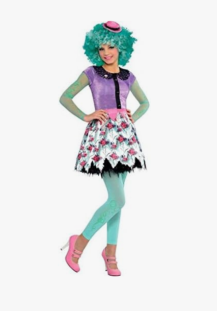 Primary image for Monster High Honey Swamp Costume Dress Belt Tights Wig - Child Small 4-6