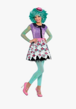 Monster High Honey Swamp Costume Dress Belt Tights Wig - Child Small 4-6 - $19.79