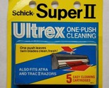 Schick Super II Ultrex Twin Blade 5 Easy Cleaning Cartridges - £8.69 GBP