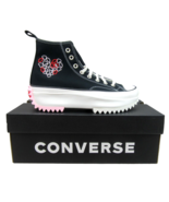 Converse Run Star Hike HI &quot;Love&quot; Sneakers Women&#39;s Size 7.5 Black Red NEW... - $99.95