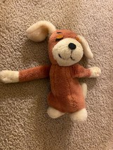 Vintage 1976 R. Dakin PUPPY LOVE Hugging Dogs Tan White Plush Stuffed dog - $8.59