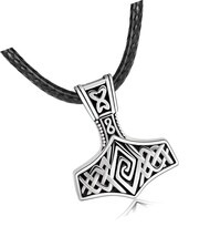 Thor&#39;s Hammer Mjolnir Urn Necklace for Men Women Nordic - $2,843.46 MXN