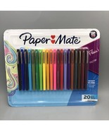 Paper Mate Flair Pens No Bleed Assorted Colors 20 Pk - NEW - FREE SHIPPING - £17.12 GBP
