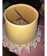 Vintage Rare Beige Mini Lamp Shade - Good Condition - $68.32 CAD