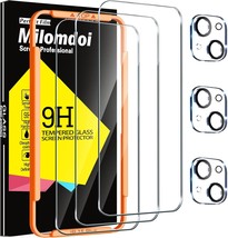 3 Pack Screen Protector for 15 Plus with 3 Pack Tempered Glass Camera Lens Prote - £11.43 GBP