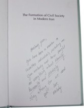 MELODY MOHEBI Formation Of Civil Society In Modern Iran SIGNED 1ST EDITI... - £34.99 GBP