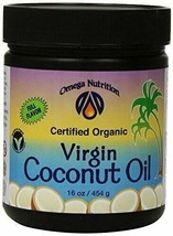 NEW Omega Nutrition Certified Organic Virgin Coconut Oil 16 oz 454 grams - £17.96 GBP