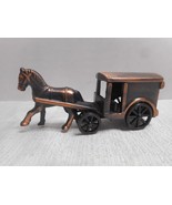 Amish Horse &amp; Buggy Carriage Pencil Sharpener Antique Finish Diecast Metal - £11.16 GBP