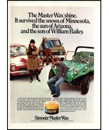 1972 Simoniz Master Wax Car Care Vintage Print Ad Dune Buggy 70s Wall Ar... - £8.76 GBP