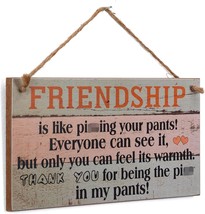 Yankario Wooden Sign, 12&quot; By 6&quot;, Funny Friendship Gifts For Women Friends - - £19.12 GBP