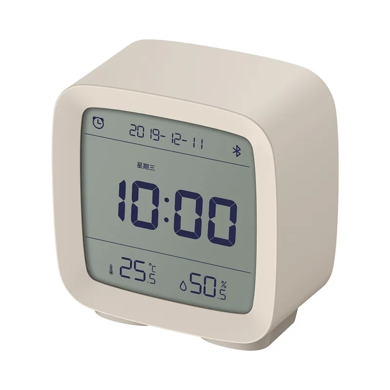 Cleargr Bluetooth Alarm Clock Smart Control Temperature Humidity Display LCD Scr - £222.91 GBP