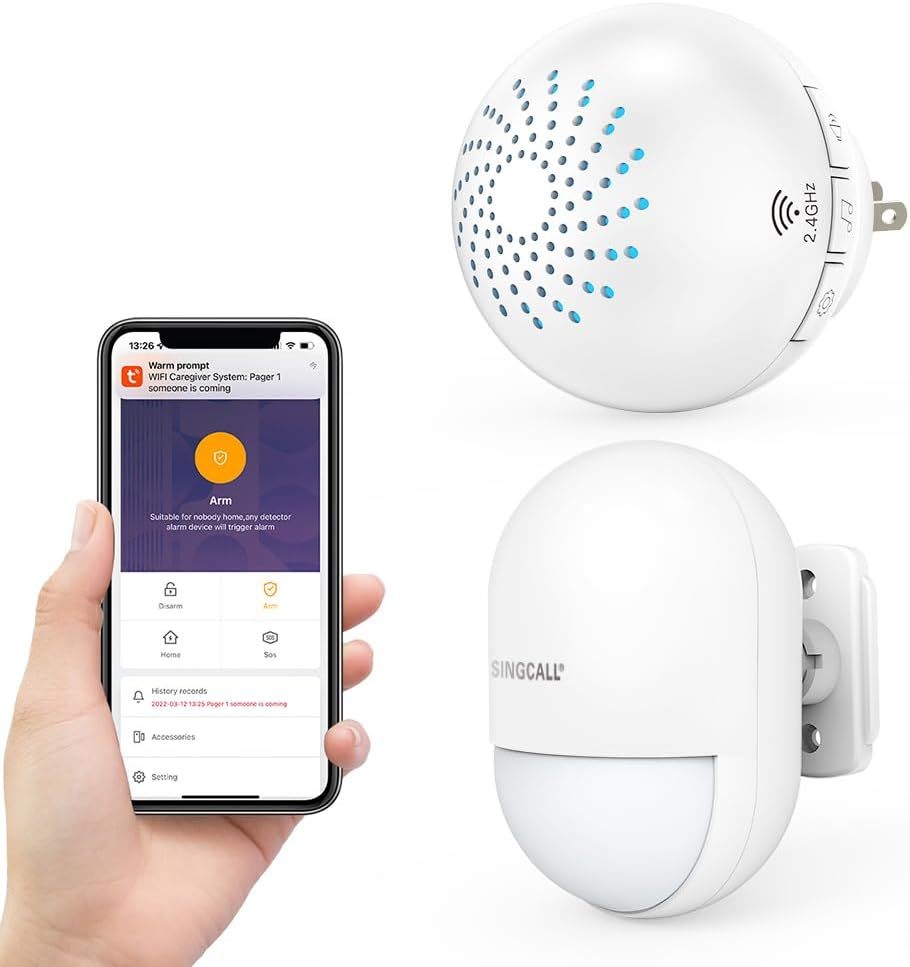 Singcall Wireless Motion Sensor Alarm Driveway Alarm Indoor Smart Motion... - $58.96