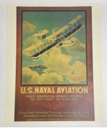 Vintage US Navy Recruiting Poster US Naval Aviation Sailors of the Air 2... - £13.99 GBP