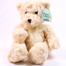 Aurora Beary Friends Coconut Creme Teddy Bear Stuffed Animal Plush Toy W/ Tags - £10.82 GBP
