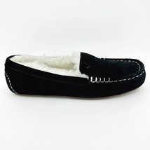 Koolaburra by UGG Lezly Black Suede Womens Faux Fur Moccasin Slippers - £27.32 GBP