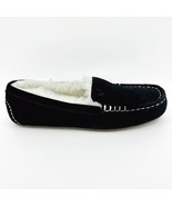 Koolaburra by UGG Lezly Black Suede Womens Faux Fur Moccasin Slippers - £27.85 GBP