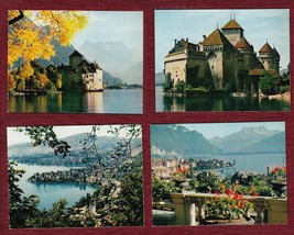 Colored Postcard Photo Album Montreux Switzerland - £8.23 GBP