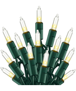 Warm White Christmas Lights Outdoor, 20FT 100 Count Incandescent Christm... - $262.93 MXN