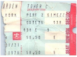 Bob Dylan Concert Ticket Stub September 30 1978 Madison Square Garden NY - £46.79 GBP
