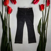 NYDJ Women&#39;s Denim Jeans Size 12 Blue Dark Wash Straight Leg Stretch Pants - £23.66 GBP