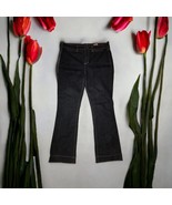NYDJ Women&#39;s Denim Jeans Size 12 Blue Dark Wash Straight Leg Stretch Pants - £23.73 GBP
