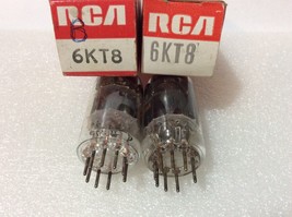 6KT8 Two (2) RCA Tubes NOS NIB Top Halo Getters - $5.00