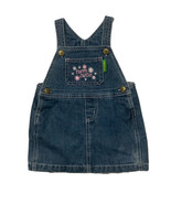 John Deere Overall Dress Girls 6/9 Mths Blue Denim Farm Cutie 100% Cotton - $15.58 CAD
