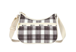 LeSportsac Classic Tartan Classic Hobo Crossbody Modern Plaid, Espresso ... - $80.99