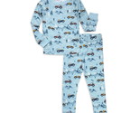 Wonder Nation Toddler Boy&#39;s Long Sleeve Tight Fit 2-Piece Pajama Set Tea... - £12.37 GBP