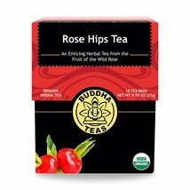 Rosehips Tea Organic Herbs, 18 Bleach Free Tea Bags - £9.37 GBP