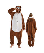 Squirrel Adult Onesies Animal Cartoon Kigurumi Pajamas Halloween Cosplay - £24.03 GBP