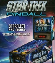 Star Trek Starfleet Pro Pinball FLYER 2013 Original Art Sheet Space Age - £12.85 GBP