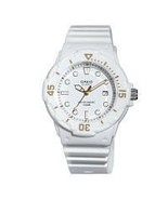 Casio LDRW200H Analog Dive Watch - White Strap, 44mm, Unidirectional Bezel - $82.99
