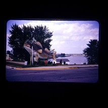 VTG 35mm Slide Found Photo Willie Walleye Fish Statue Baudette Minnesota 1969 - £9.36 GBP