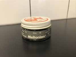 Meltonian Grey 16 Boot &amp; Shoe Cream Polish 100% Full - $9.00