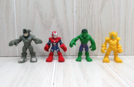 Hasbro Heroes Spider man Rhyno, Iron Man Incredible Hulk Ultron lot 4 figures - £8.03 GBP