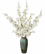 Shiny Flower 4Pcs. Artificial Cherry Blossom Flowers, Silk Peach Flowers - $667.94 MXN