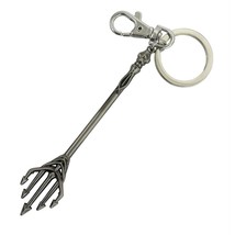 Aquaman Trident Pewter Keychain Silver - £11.76 GBP