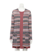 WallFlower 2-piece Cardigan &amp; Swing Dress Set, Berry, Medium, New w/ Tags - £20.60 GBP