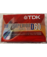 TDK Superior D60 Normal Bias Play It Loud For Everyday Recording Audio C... - $13.49 CAD