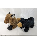 Folkmanis Finger Puppet Plush Black Bear Red Fox Stuffed Animal Toy - $19.95