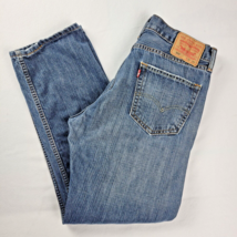 Levis 505 Jeans 34x30 Blue Regular Fit Straight Leg Medium Wash Act 34x30 - £19.43 GBP