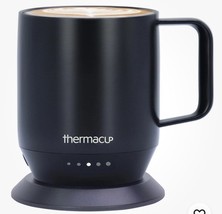 THERMACUP Premium Self-Heating, Temperature Controlled Black Coffee Mug  - $1,142.18 MXN