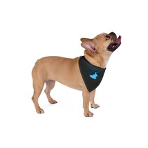 Wander Woman Dog Bandana - Mountains, River, Blue Border Badge - £14.51 GBP+