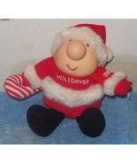 Vintage American Greetings ZIGGY happy Holidays Plush Toy Candy Cane Xmas - $14.15